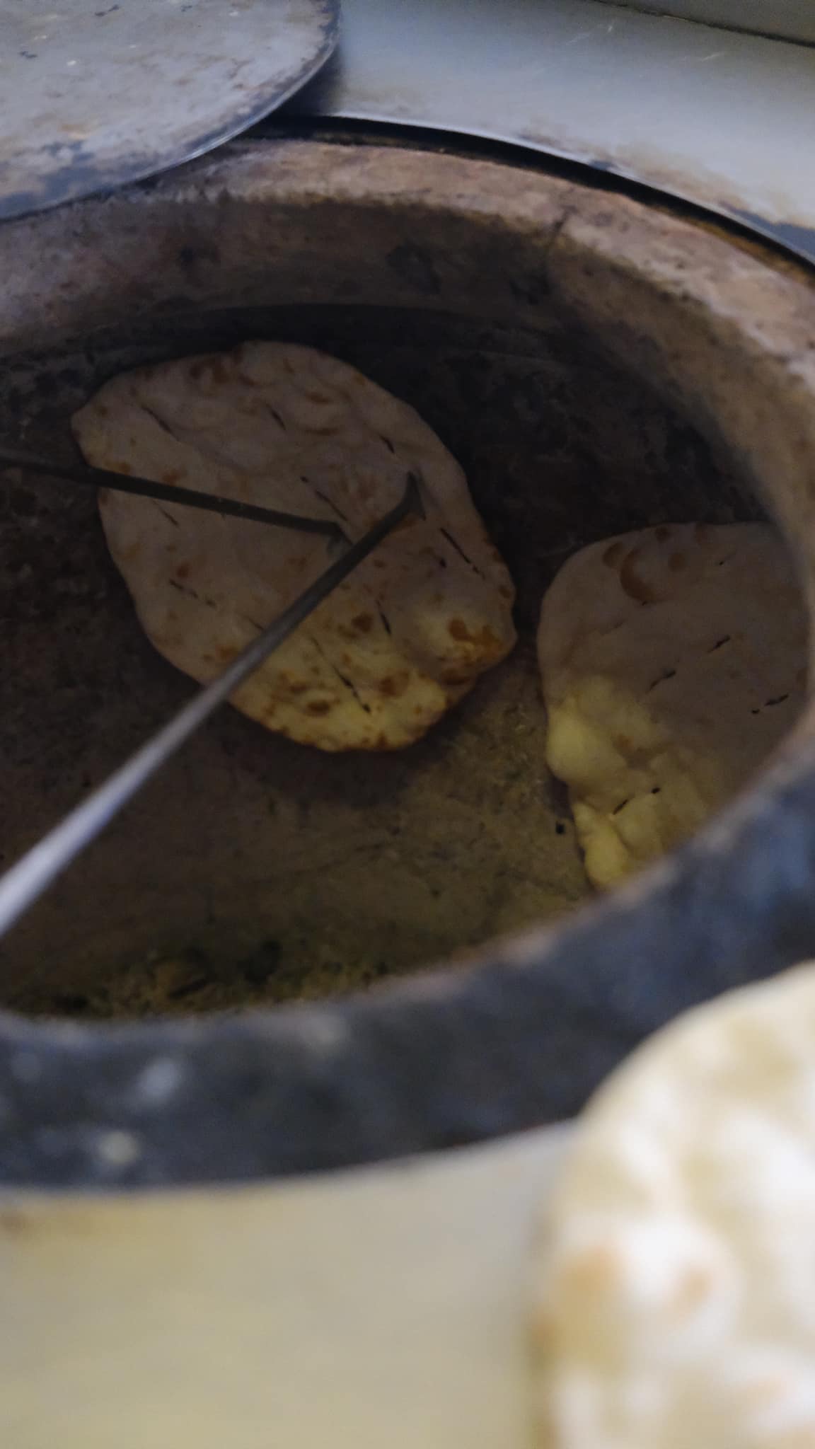Naan in tandoor